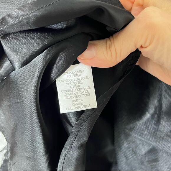 BCBGMaxAzria Lace Tiered Ostrich Feather Strapless Cocktail Dress 8 EUC - Picture 8 of 8